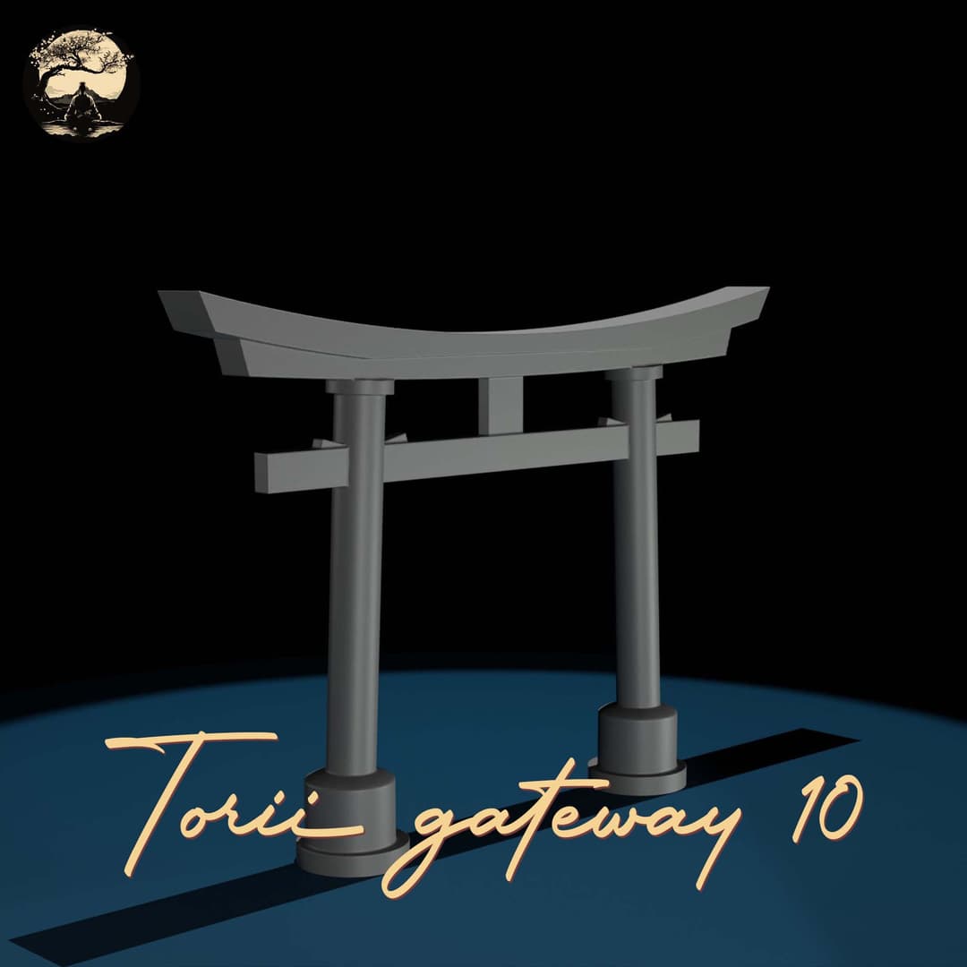 3D Printable Japanese Torii 10 3D Printable Terrain 1 Silent Ronin Studios