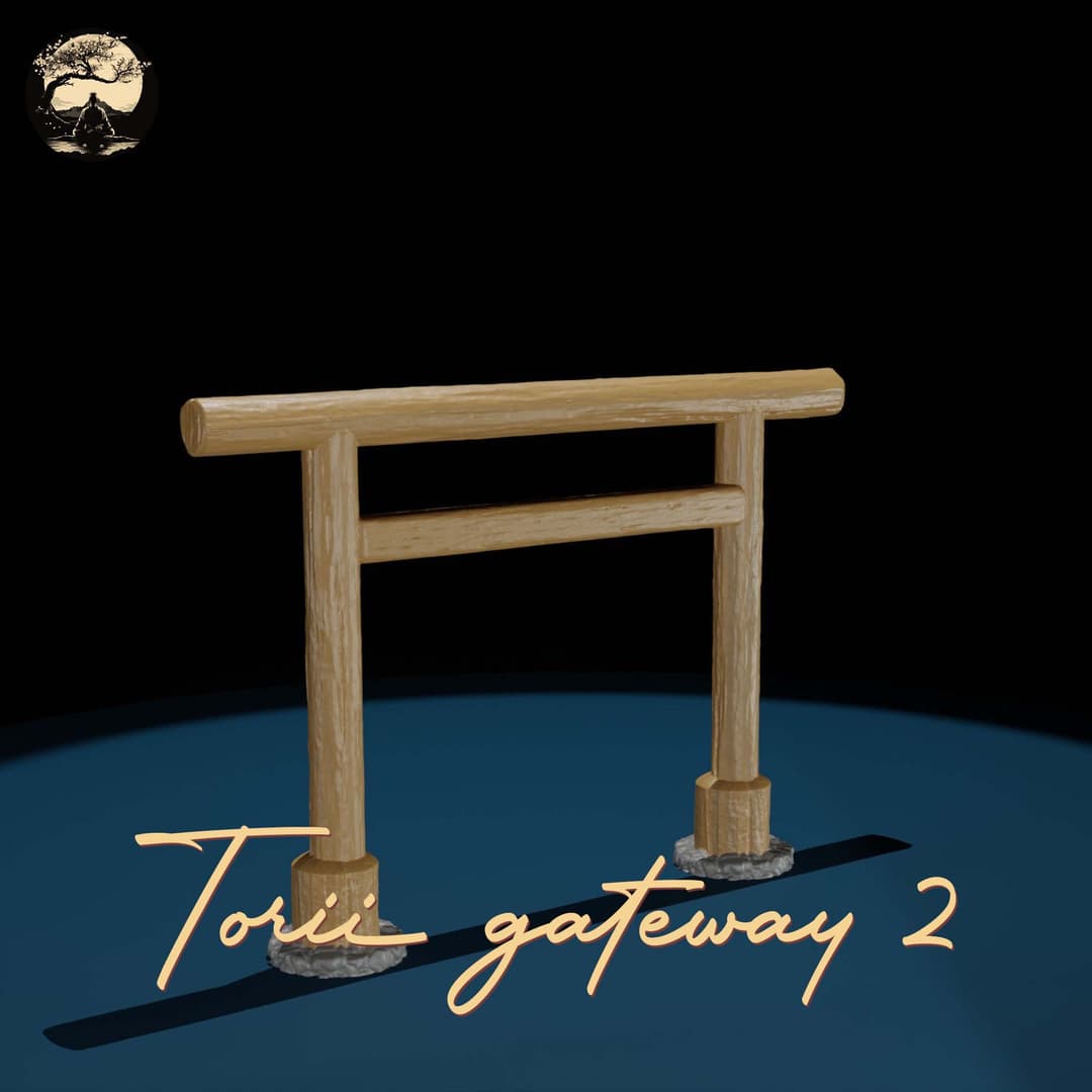 3D Printable Japanese Torii 2 3D Printable Terrain 0 Silent Ronin Studios
